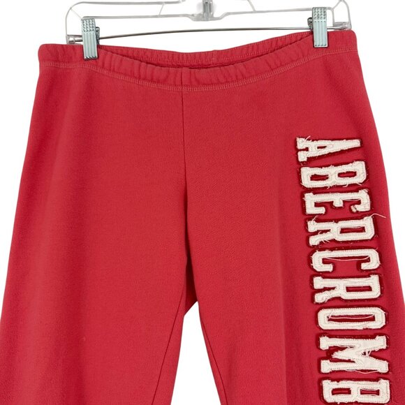 Abercrombie & Fitch Jogger Women's XS Y2K 90's Logo Drawstring Sweatpants Moose - Picture 3 of 12